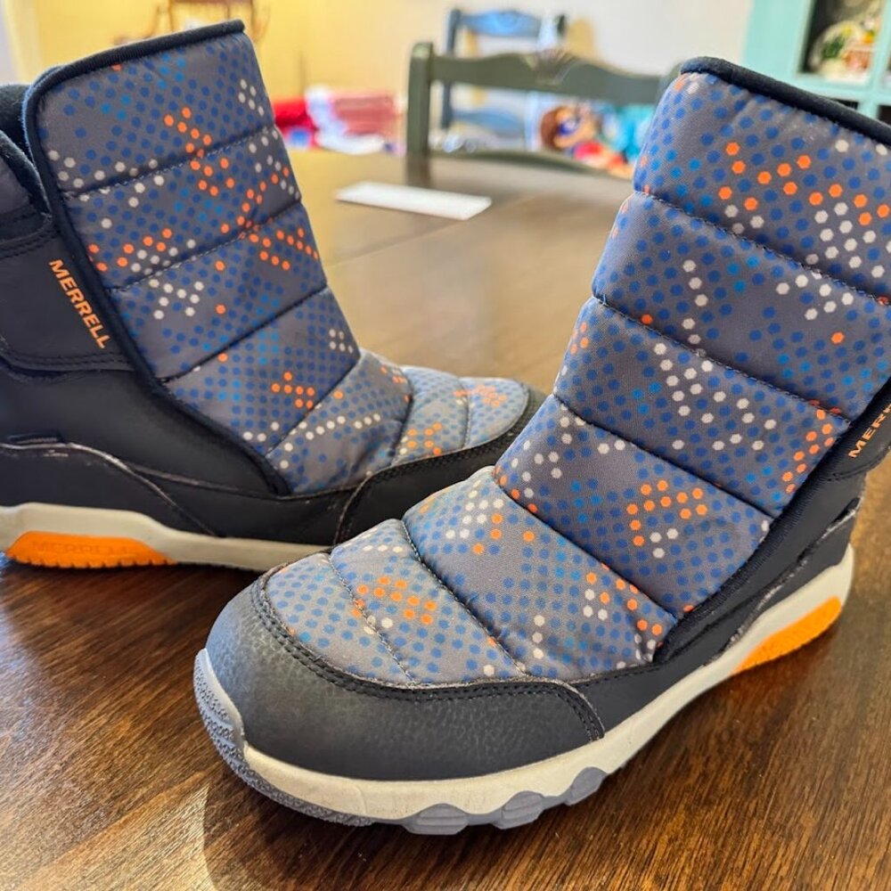 Merrell Boys 5M Free Roam Puffer Waterproof Snow Boots